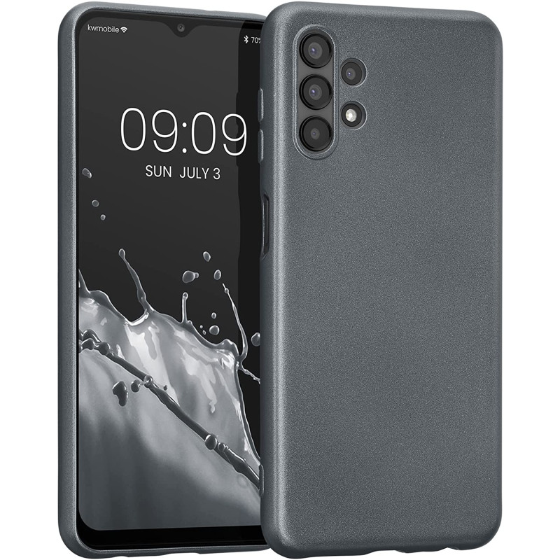 KW Samsung Galaxy A13 4G Θήκη Σιλικόνης TPU - Metallic Grey - 58021.232