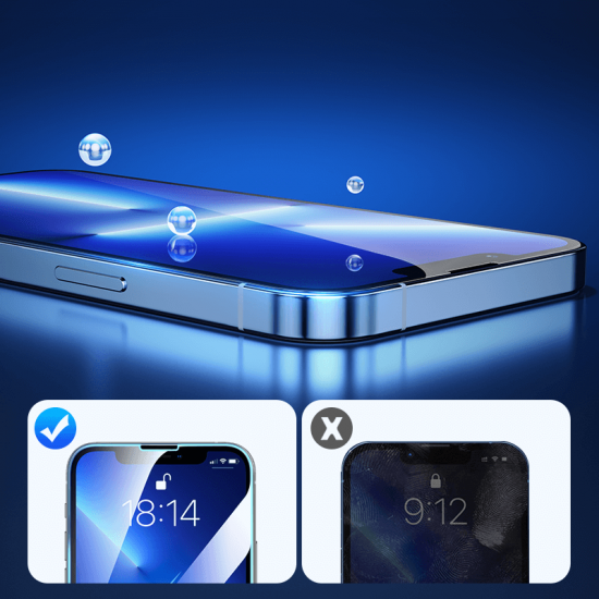 Joyroom iPhone 13 Pro Max 9H Tempered Glass Αντιχαρακτικό Γυαλί Οθόνης με Κιτ Τοποθέτησης - Clear - JR-PF933