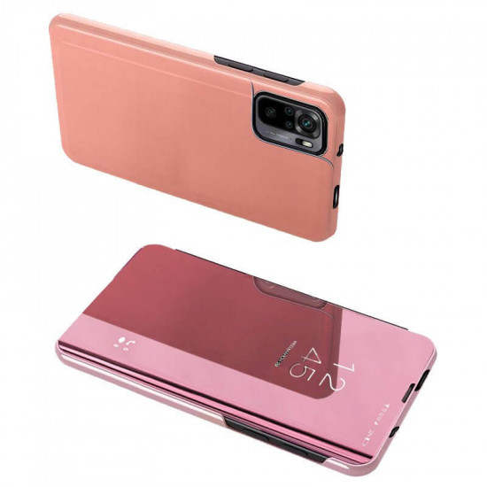 OEM Xiaomi Poco M4 Pro 5G / Redmi Note 11S 5G Clear View Θήκη Βιβλίο - Pink
