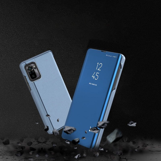 OEM Xiaomi Poco M4 Pro 5G / Redmi Note 11S 5G Clear View Θήκη Βιβλίο - Blue