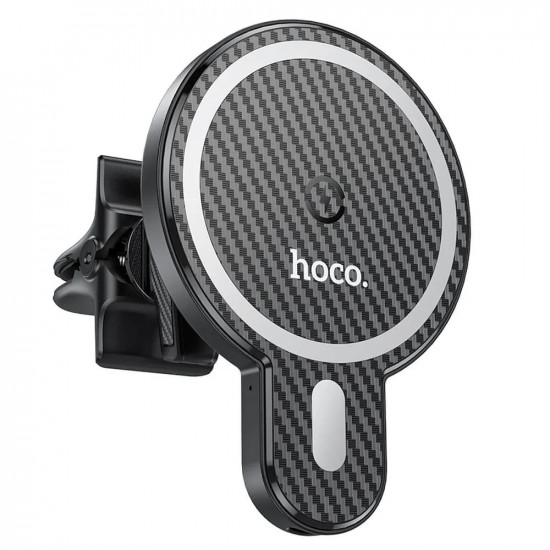 Hoco CA85 Ultra-Fast Βάση Αυτοκινήτου Αεραγωγού με Ασύρματη Φόρτιση MagSafe - Black