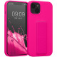 KW iPhone 13 Θήκη Σιλικόνης TPU με Finger Holder - Neon Pink - 58249.77