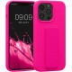 KW iPhone 13 Pro Θήκη Σιλικόνης TPU με Finger Holder - Neon Pink - 58277.77