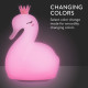 Navaris LED Night Light RGB - Παιδικό Νυχτερινό Φως με Αλλαγή Χρωμάτων - Swan with Crown - White / Pink - 55003.02.04
