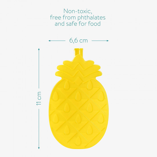 Navaris Επαναχρησιμοποιούμενες Παγοκύστες για Τσάντα Φαγητού - Pineapple - 48099.03