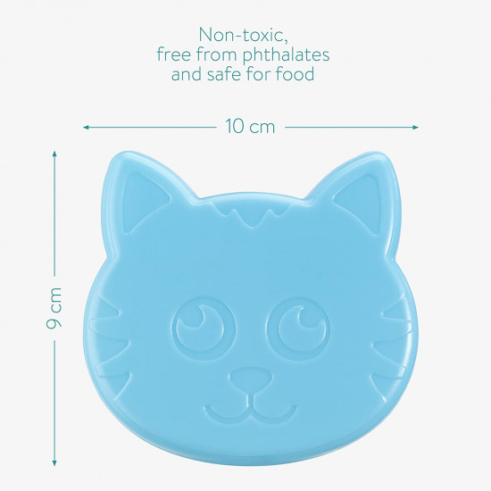 Navaris Επαναχρησιμοποιούμενες Παγοκύστες για Τσάντα Φαγητού - Cat - 48099.02