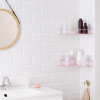 Navaris Σετ με 2 Μεταλλικά Ράφια Ντουζιέρας - Pink - 57098.08
