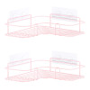 Navaris Σετ με 2 Μεταλλικά Ράφια Ντουζιέρας - Pink - 57098.08