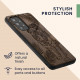 KW Samsung Galaxy A53 5G Θήκη από Φυσικό Ξύλο - Design Tiger Palm Tree - Dark Brown - 58317.09