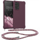 KW Samsung Galaxy A53 5G Θήκη Σιλικόνης TPU με Λουράκι - Bordeaux Violet - 58566.187