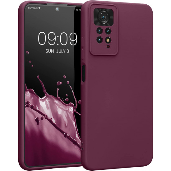 KW Xiaomi Redmi Note 11 Pro / Note 11 Pro 5G Θήκη Σιλικόνης Rubber TPU - Bordeaux Purple - 57919.187