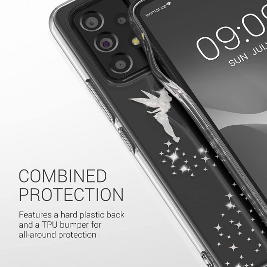 KW Samsung Galaxy A53 5G Θήκη Σιλικόνης TPU Design Fairy Glitter - Silver - Διάφανη - 58800.05