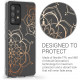 KW Samsung Galaxy A53 5G Θήκη Σιλικόνης TPU Design Flowers Gemini - Rose Gold - Διάφανη - 58800.02