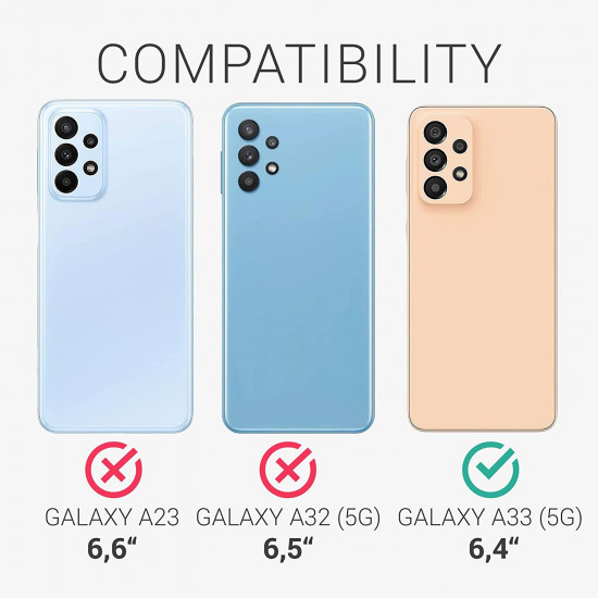 KW Samsung Galaxy A33 5G Θήκη Σιλικόνης TPU Design Flowers Twins - Rose Gold - Διάφανη - 58799.02