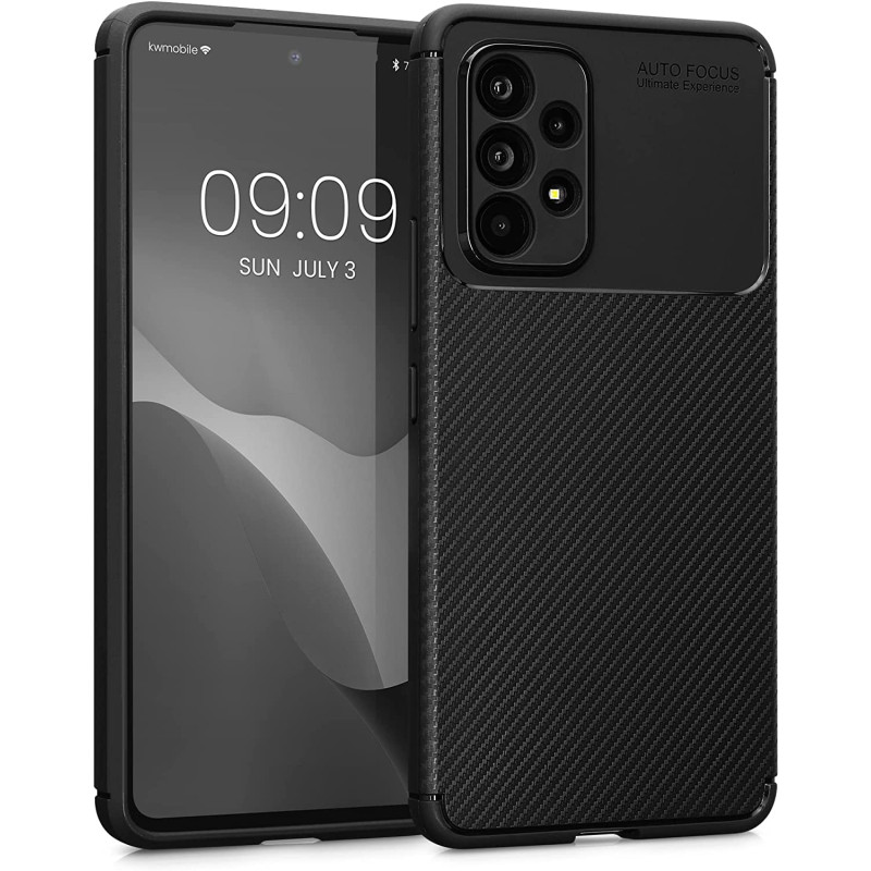KW Samsung Galaxy A53 5G Θήκη Σιλικόνης - Carbon Black - 58241.05