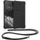 KW Samsung Galaxy A53 5G Θήκη Σιλικόνης TPU με Λουράκι - Black - 58566.01
