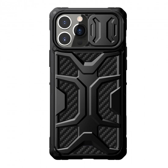 Nillkin iPhone 13 Pro Armored Case with Camera Cover Σκληρή Θήκη με Κάλυμμα για την Κάμερα - Black