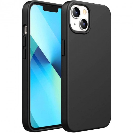 Kingxbar iPhone 13 Pro Max Silicone Series Magnetic Case Λεπτή Θήκη Σιλικόνης με MagSafe - Black
