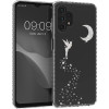 KW Samsung Galaxy A13 4G Σκληρή Θήκη με Πλαίσιο Σιλικόνης - Design Glittery Fairy - Διάφανη - Silver - 58366.01