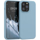 KW iPhone 13 Pro Θήκη Σιλικόνης Rubberized TPU - Stone Blue - 55880.206