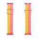 Dux Ducis Λουράκι Apple Watch 2 / 3 / 4 / 5 / 6 / 7 / 8 / 9 / SE / ULTRA / ULTRA 2 - 42 / 44 / 45 / 49 mm Wristband Bracelet Bangle Mixture Version από Νάιλον - Pink / Yellow