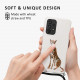 Kalibri Samsung Galaxy A53 5G Θήκη Σιλικόνης TPU με Λουράκι - Design Cheetah - Black / Cream - 58598.01
