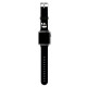Karl Lagerfeld Λουράκι Apple Watch 2 / 3 / 4 / 5 / 6 / 7 / 8 / 9 / SE - 38 / 40 / 41 mm Silicone Karl Heads Σιλικόνης - Black - KLAWMSLKK