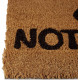 Relaxdays Χαλάκι Πόρτας από Ίνες Καρύδας Design Oh No - Not You Again - 60 x 40 cm - Dark Brown / Black - 4052025177270