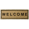 Relaxdays Χαλάκι Πόρτας από Ίνες Καρύδας Design Welcome - 75 x 25 x 1,3 cm - Natural - 4052025032173