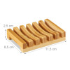 Relaxdays Βάση Σαπουνιού από Bamboo - Natural - 4052025321420