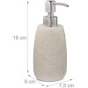 Relaxdays Σαπουνοθήκη Dispenser από Πολυρυτίνη - Sand - 4052025908645