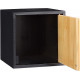 Relaxdays Ξύλινο Κουτί Αποθήκευσης για Χαρτομάντηλα από Μπαμπού - Black - 4052025221782