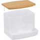 Relaxdays Ακρυλικό Κουτί Αποθήκευσης για Μπατονέτες - White / Natural - 4052025905965