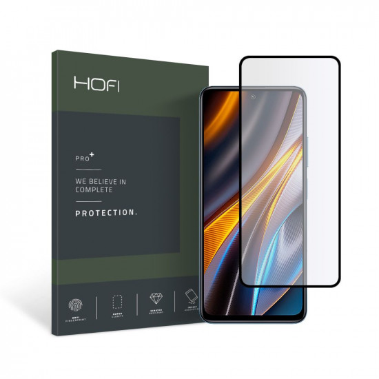 Hofi Xiaomi Poco X4 GT Full Pro Glass + 0.3mm 2.5D 9H Full Screen Tempered Glass Αντιχαρακτικό Γυαλί Οθόνης - Black