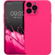 KW iPhone 13 Pro Max Θήκη Σιλικόνης Rubberized TPU - Neon Pink - 58956.77