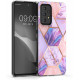 KW Samsung Galaxy A53 5G Θήκη Σιλικόνης TPU Design Glory Marble Mix - Pink / Rose Gold - 58846.02