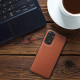 Kalibri Xiaomi Redmi Note 11 / Note 11S Σκληρή Θήκη με Επένδυση Γνήσιου Δέρματος - Orange - 58779.29