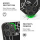 Kalibri iPhone 13 Pro Θήκη Σιλικόνης TPU με Λουράκι - Design Abstract Lines - Black / White - 58554.02