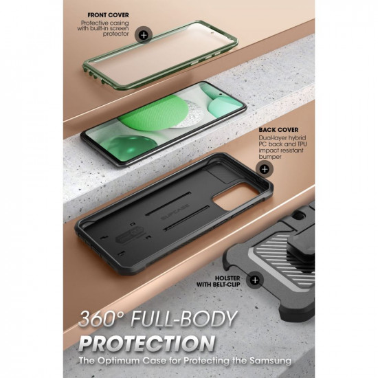 Supcase Samsung Galaxy A53 5G Unicorn Beetle Pro Σκληρή Θήκη με Προστασία Οθόνης και Stand - Green