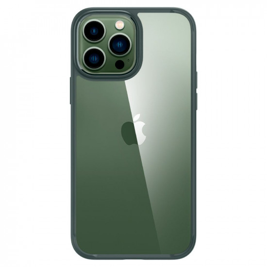Spigen iPhone 13 Pro Ultra Hybrid Σκληρή Θήκη με Πλαίσιο Σιλικόνης - Midnight Green