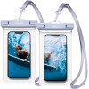 Spigen A601 Σετ με 2 Universal Αδιάβροχες Θήκες για Smartphones 6.9'' - Aqua Blue