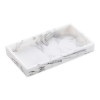 Navaris Διακοσμητικός Δίσκος από Πολυρεσίνη - Design Marble - White - 55578.02