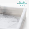 Navaris Διακοσμητικός Δίσκος από Πολυρεσίνη - Design Marble - White - 55578.02
