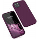 KW iPhone 13 Θήκη Σιλικόνης Rubberized TPU - Bordeaux Purple - 55878.187