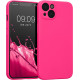 KW iPhone 13 Θήκη Σιλικόνης Rubberized TPU - Neon Pink - 58954.77