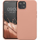 KW iPhone 13 Θήκη Σιλικόνης Rubberized TPU - Grapefruit Pink - 55948.199