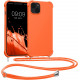 KW iPhone 13 Θήκη Σιλικόνης TPU με Λουράκι - Fruity Orange - 55950.150