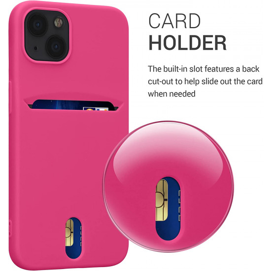 KW iPhone 13 Θήκη Σιλικόνης TPU - Neon Pink - 57748.77