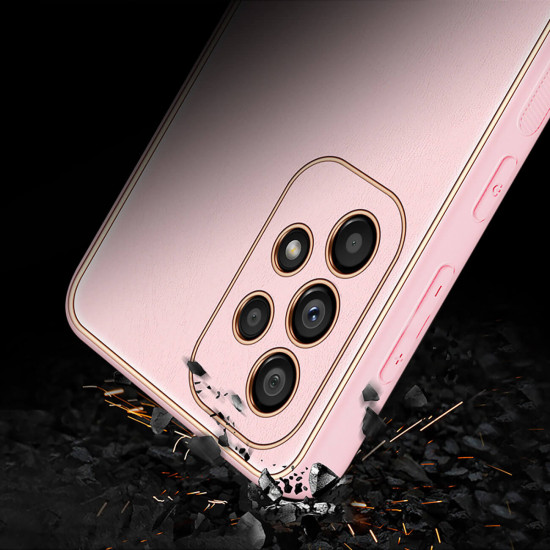 Dux Ducis Samsung Galaxy A33 5G Yolo Elegant Series Θήκη με Επένδυση Συνθετικού Δέρματος - Pink
