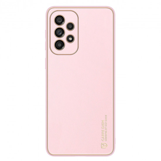 Dux Ducis Samsung Galaxy A33 5G Yolo Elegant Series Θήκη με Επένδυση Συνθετικού Δέρματος - Pink